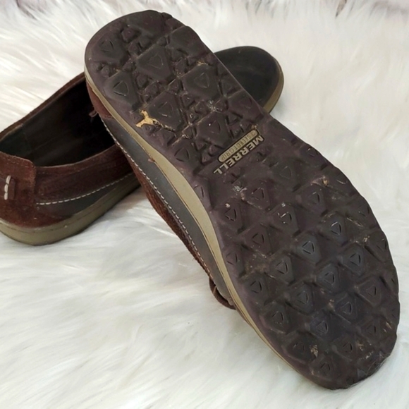 Merrell Ashland Leather Coffee Bean Brown Lace Up Shoes Sneakers Womens Size 7.5 - Picture 12 of 17